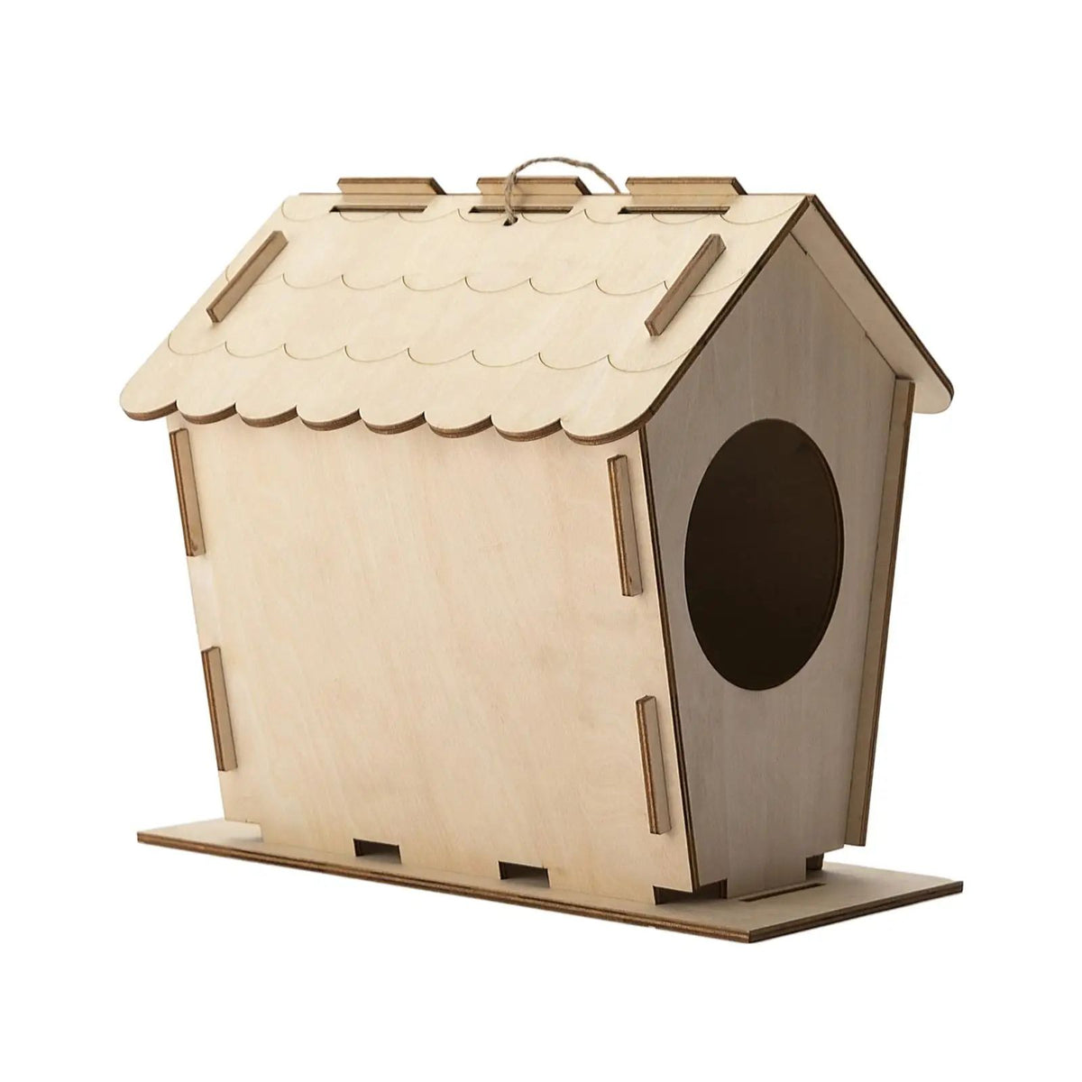 Unfinished Wooden Birdhouse Kit - Paint Your Own Nesting Box