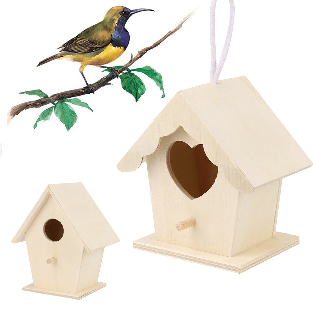 Handcrafted Wooden Bird Nest Ornament