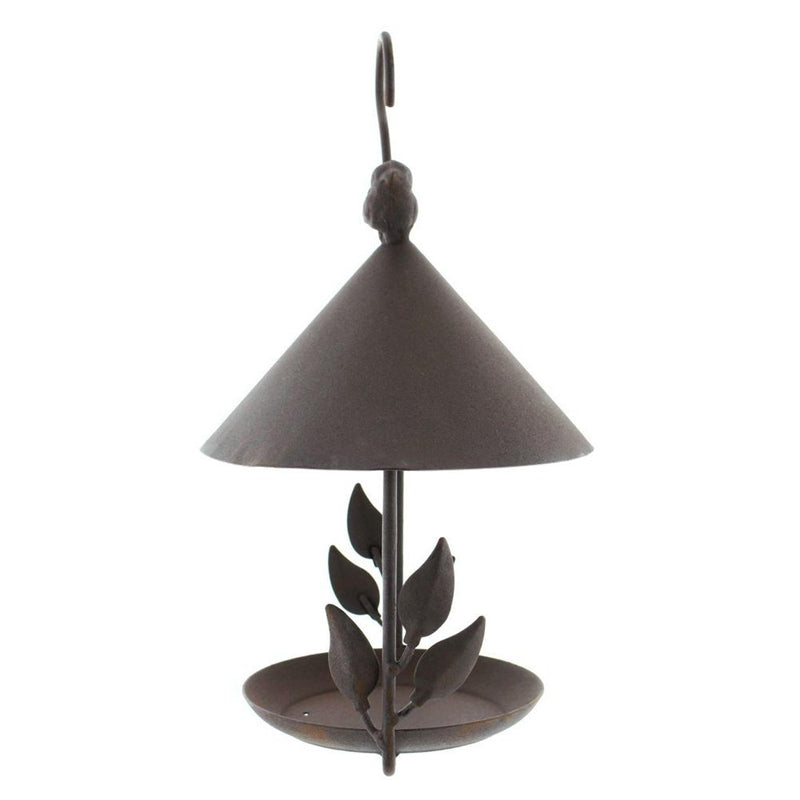 Vintage-Style Wrought Iron Bird Feeder