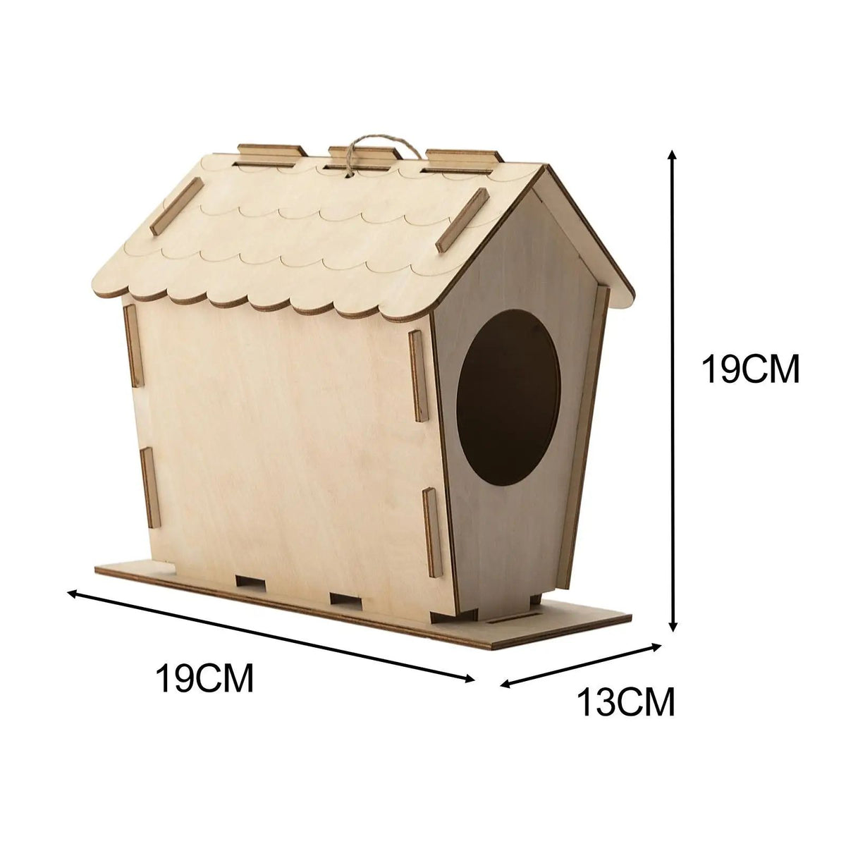 Unfinished Wooden Birdhouse Kit - Paint Your Own Nesting Box