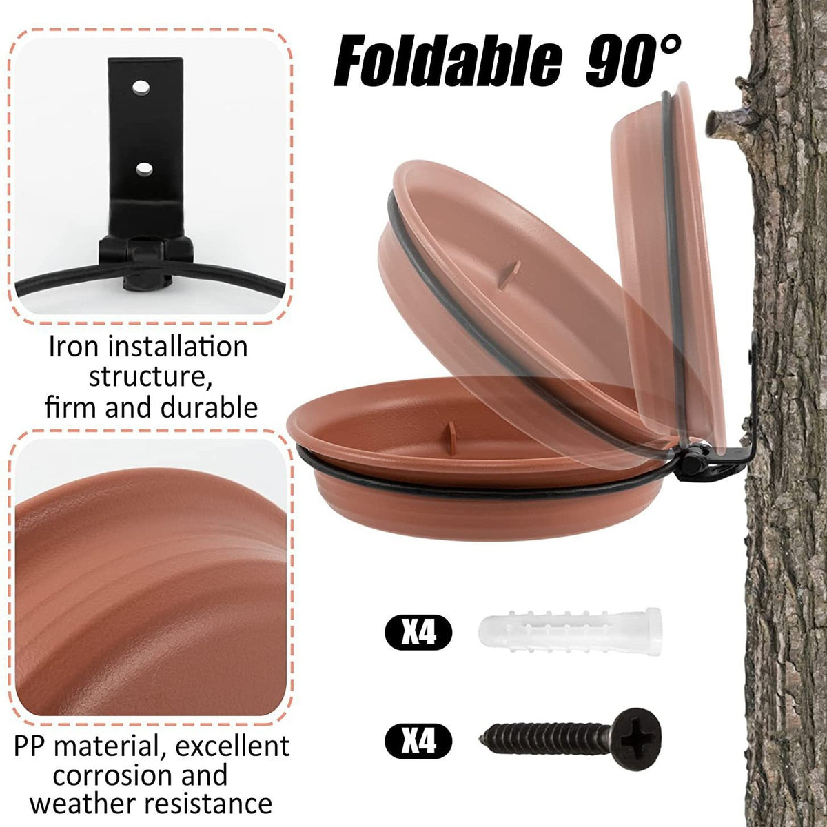 Tree-Mount Hummingbird Feeding Tray