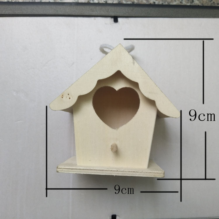 Handcrafted Wooden Bird Nest Ornament